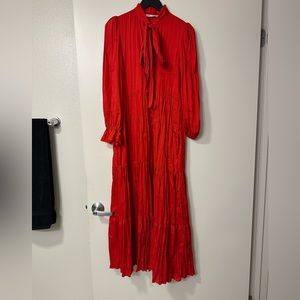 Red Long Sleeve Dress